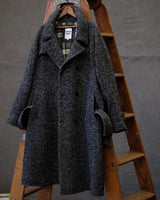 Felted Tweed Double Breasted Trench Coat Two-tone Labour Union Clothing Since 1986 | Vintage Inspired Heritage Menswear