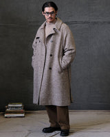 Felted Tweed Double Breasted Trench Coat Two-tone Labour Union Clothing Since 1986 | Vintage Inspired Heritage Menswear