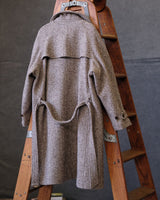 Felted Tweed Double Breasted Trench Coat Two-tone Labour Union Clothing Since 1986 | Vintage Inspired Heritage Menswear