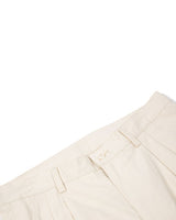 HBT Pleated Trousers White