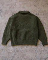 Polo Jumper Buttonless Collar Felted Wool-blend