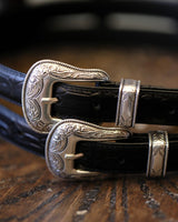 Ceinture de ranger Nocona plaquée argent