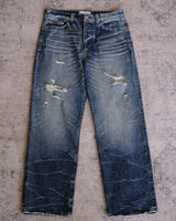 Distressed Washed Worker Jeans