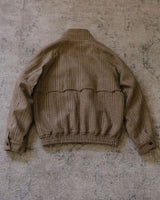 Glen Plaid Tweed Harrington Jacket