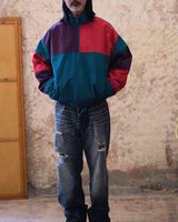 Spliced Windbreaker Jacket