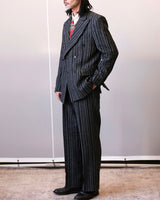 Striped Two-piece Suits Peak-Lapel Jacket