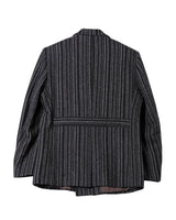Striped Two-piece Suits Peak-Lapel Jacket