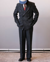 Striped Two-piece Suits Peak-Lapel Jacket