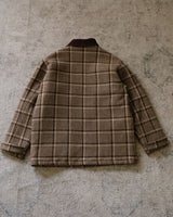 Wool Plaid Jacket Houndstooth Pattern