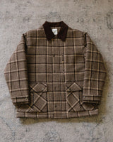 Wool Plaid Jacket Houndstooth Pattern
