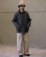 Wool Plaid Jacket Houndstooth Pattern