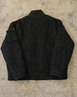 blouson aviateur en laine à chevrons