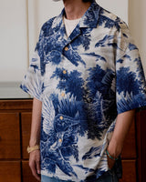 Eagle Painting Kariyushi Shirt Labour Union Clothing-Since 1986 | Vintage Inspired Heritage Menswear