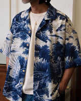 Eagle Painting Kariyushi Shirt Labour Union Clothing-Since 1986 | Vintage Inspired Heritage Menswear