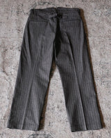 Pepper & Salt Striped Fishtail Trousers