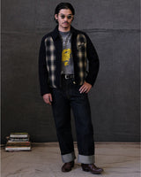 30s Spliced Plaided Field Sports Jacket