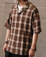 Plaided Guayabera Shirt