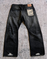 Blade Distressed Denim Black