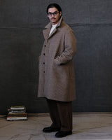 Houndstooth Wool Trench Coat