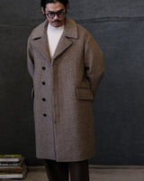 Houndstooth Wool Trench Coat