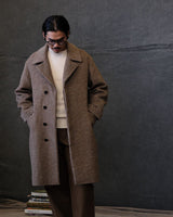 Houndstooth Wool Trench Coat