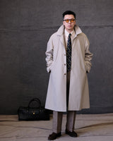 Water Repellent Balmacaan Overcoat