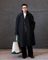 Water Repellent Balmacaan Overcoat