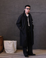 Water Repellent Balmacaan Overcoat