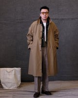 Water Repellent Balmacaan Overcoat