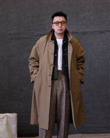 Water Repellent Balmacaan Overcoat
