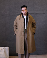 Water Repellent Balmacaan Overcoat