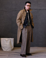 Water Repellent Balmacaan Overcoat