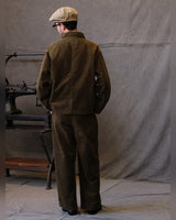 Corduroy Chore Jacket – back view, worn by model