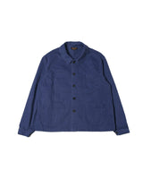 French Work Jacket in work blue – front view, flat lay