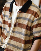Open-Knit Striped Shirt Labour Union Clothing-Since 1986 | Vintage Inspired Heritage Menswear