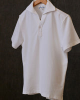 Cotton pique skipper polo shirt – view 9