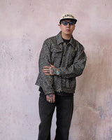 Salt&Pepper Tweed Trucker Jacket Labour Union Clothing-Since 1986 | Vintage Inspired Heritage Menswear