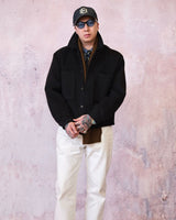 Wool Utility Jacket, Black