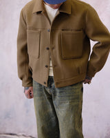 Wool Utility Jacket, Khaki
