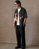 Flying-fish Imprint Aloha Shirt