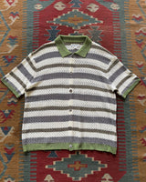 Hole-punched Stripe Shirt