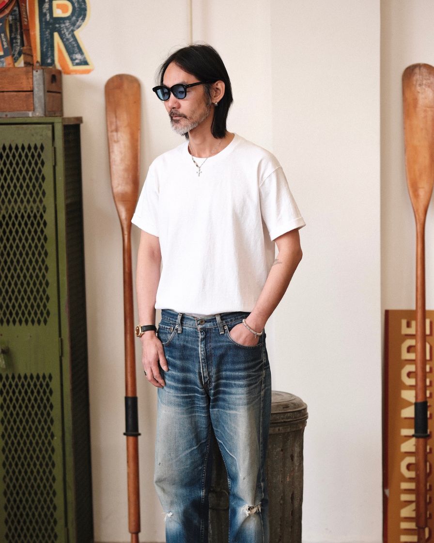 Loopwheeled White t-shirt (2pcs) – Labour Union Clothing-Since