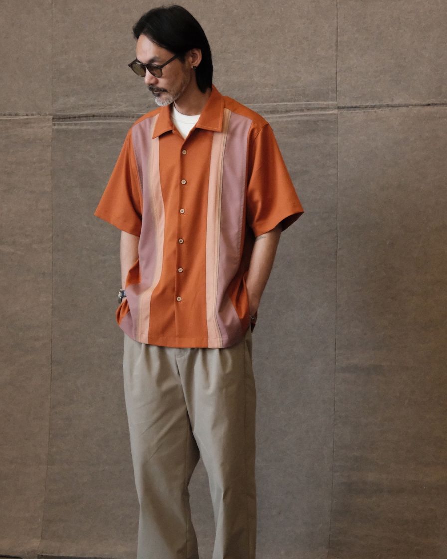 Stripe Front Panel Bowling Shirt – Labour Union Clothing-Since