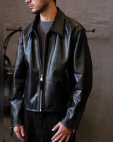 Single Rider Leather Jacket – worn by model