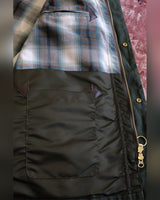 Waxed Cotton Hunting Jacket – plaid lining and inner pocket