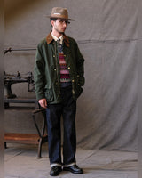 Waxed Cotton Hunting Jacket – full outfit