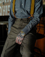 Workwear Striped Shirt-Light Blue LabourUnionClothing