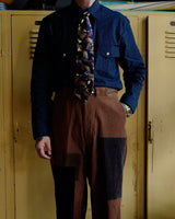 Workwear Striped Shirt-Navy LabourUnionClothing