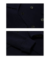 Sapphire Double-breasted Polo Coat LabourUnionClothing