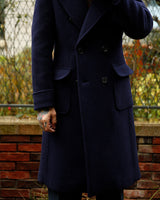 Sapphire Double-breasted Polo Coat LabourUnionClothing